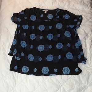 Dana Buchman Medallion Layered Top